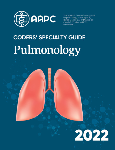 Cover image for book Coders' Specialty Guide 2022: Pulmonology