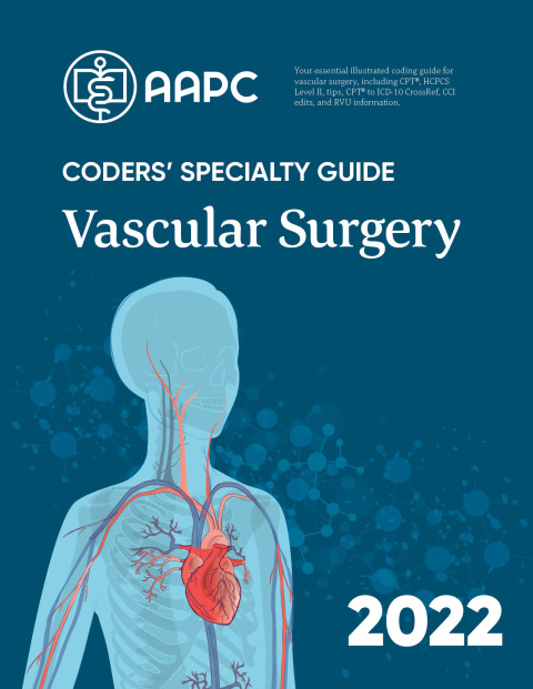 Cover image for book Coders' Specialty Guide 2022: Vascular Surgery