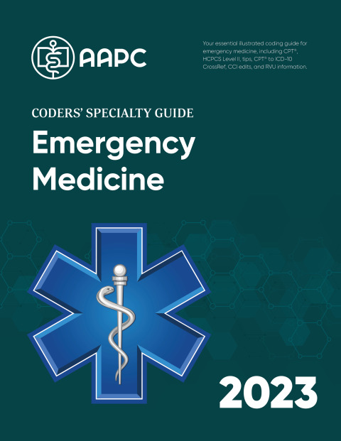 Cover image for book Coders' Specialty Guide 2023: Emergency Medicine