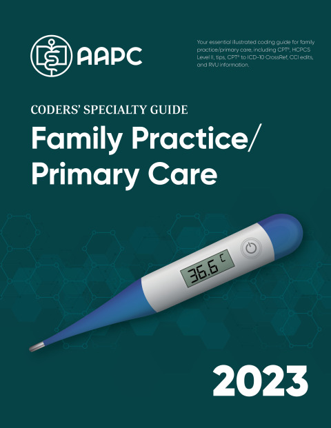 Cover image for book Coders' Specialty Guide 2023: Family Practice/ Primary Care