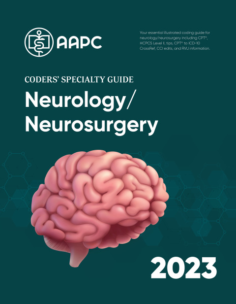 Cover image for book Coders' Specialty Guide 2023: Neurology/ Neurosurgery