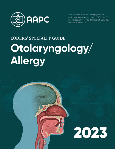 Cover image for book Coders' Specialty Guide 2023: Otolaryngology/ Allergy