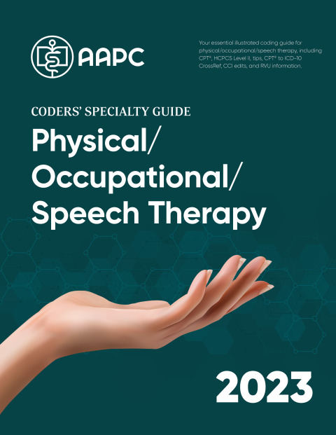 Cover image for book Coders' Specialty Guide 2023: Physical /Occupational/Speech Therapy