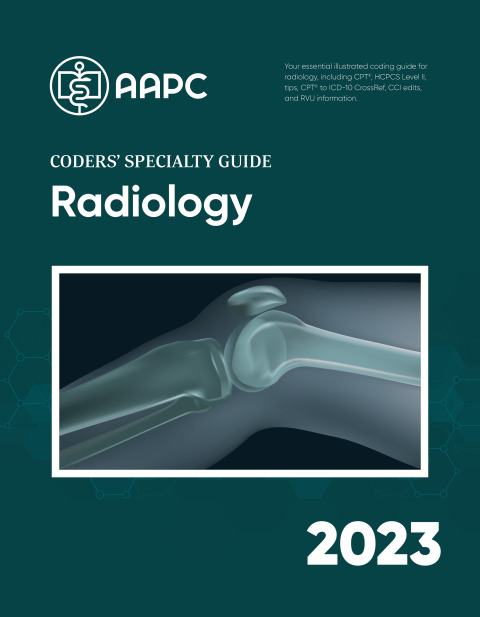 Cover image for book Coders' Specialty Guide 2023: Radiology