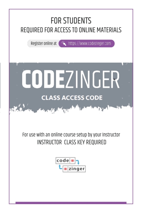 Cover image for book CodeZinger – Standard, 12-months  access