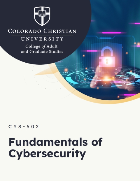 Cover image for book Colorado Christian University - Fundamentals of 
Cybersecurity