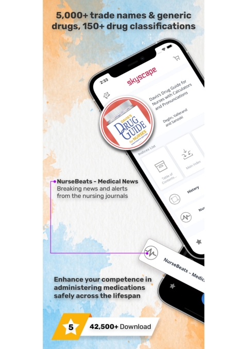 Cover image for book Davis's Drug Guide for Nurses, Mobile App