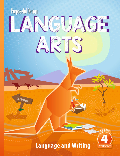 Cover image for book Language Arts: Grade 4, Language and Writing, Student Textbook