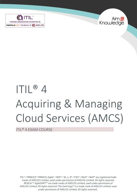 Cover image for book ITIL 4: Acquiring and Managing Cloud Services (AMCS)