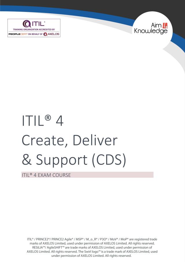ITIL 4: Create, Deliver and Support (CDS)