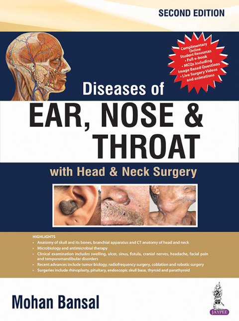 Cover image for book Diseases of Ear, Nose & Throat with Head & Neck Surgery
