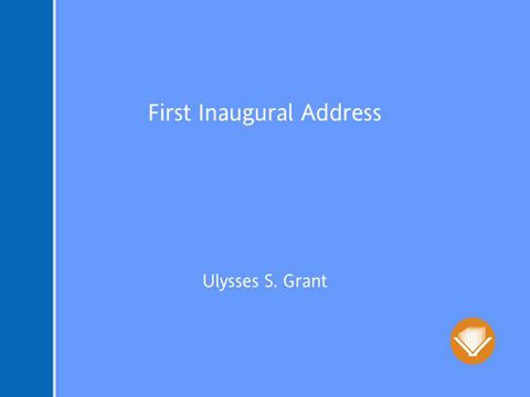 [1825 days] First Inaugural Address