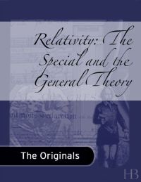 Cover image: Relativity: The Special and the General Theory