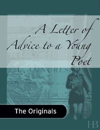 Cover image: A Letter of Advice to a Young Poet
