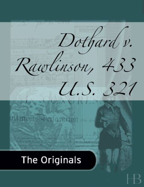 [1825 days] Dothard v. Rawlinson, 433 U.S. 321