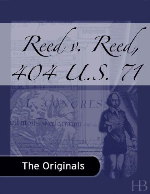 [1825 days] Reed v. Reed, 404 U.S. 71