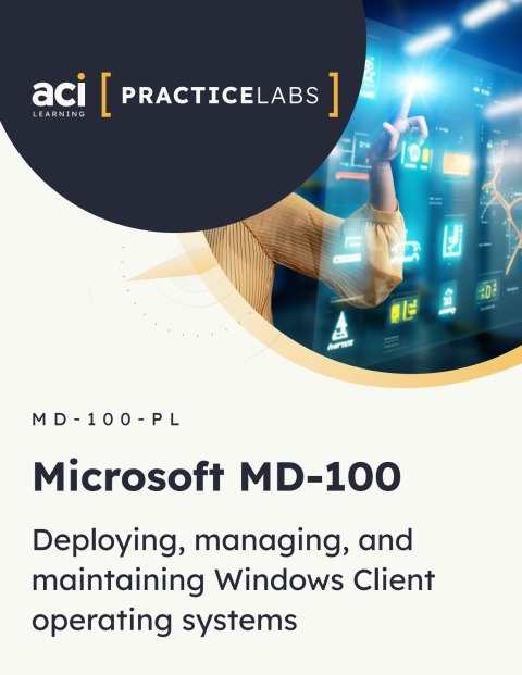 Cover image for book Microsoft MD-100: Deploying, managing, and maintaining Windows client operating systems