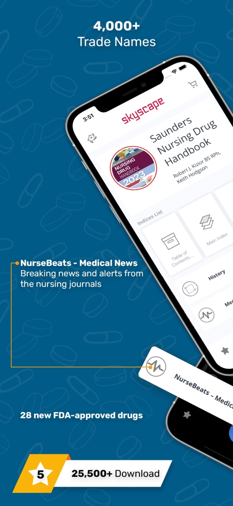 Cover image for book Saunders Nursing Drug Handbook, Mobile App