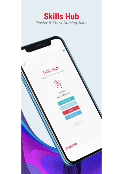 Cover image for book Skills Hub Nursing Skills Module, Mobile App