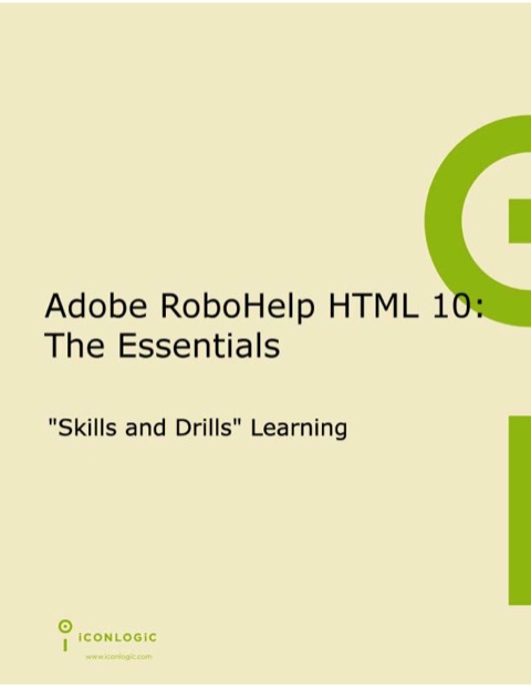 Cover image for book Adobe RoboHelp HTML 10:  The Essentials (PDF)